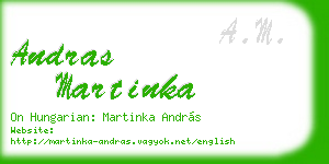 andras martinka business card