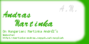 andras martinka business card